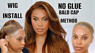 NO GLUE BALD CAP METHOD | EXTREMELY DETAILED WIG INSTALL| BEGINNER FRIENDLY