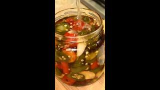 Double Pepper - Sweet spicy pickled jalapeno and Chilli in sour syrup #Shorts