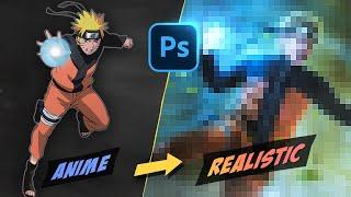 I created a REALISTIC NARUTO in Photoshop!