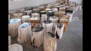 petrified wood stool from petrified wood manufacture indonesia