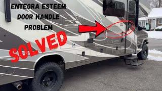 Entegra Coach Door Handle Problem Solved:  RV Lock Install and Review