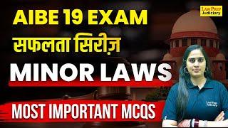 AIBE 19 Exam: Minor Laws | #1 | Most Important MCQs | Minor Laws for AIBE 2024 | By Ravneet Ma'am