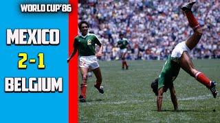 Mexico vs Belgica 2 - 1 Highlight Group Stage B World Cup 1986