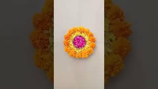 Diwali flower decoration ideas || Diwali flower Rangoli decoration || Diwali flower Rangoli designs.