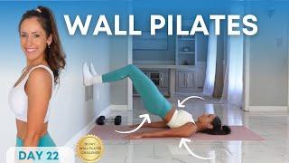 20 Min Wall Pilates Workout for Beginners | Full Body Core Strength + Toning