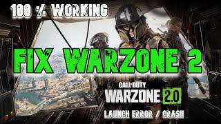 How To Fix Warzone 2 Launch Error Crash & Exiting the Game (Hidden Warzone 2 Fix )