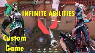 Valorant Custom Game Unlimited Abilities Fun Gameplay | Valorant Custom Match Fun Sage vs Jett