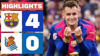 FC BARCELONA 4 - 0 REAL SOCIEDAD I HIGHLIGHTS LALIGA EA SPORTS