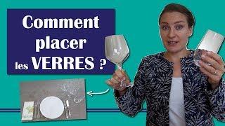 Comment bien placer les verres à table ? (tradition française et anglaise)