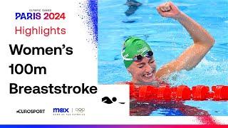 WHAT A SWIM! ‍️ | Women's Swimming 100m Breaststroke Highlights | #Paris2024