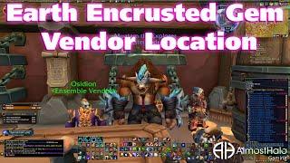 Earth Encrusted Gem Vendor Location