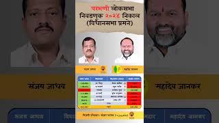 Parbhani lok Sabha Election 2024 result constitution Wise. #parbhani #loksabhaelection2024 #result