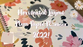 Horizontal Layout Plum Paper Planner 2022!