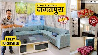 Fully Furnished Ready To Move 3 BHK Flat in Jagatpura Jaipur | 3BHK Flat in Jaipur #AR440