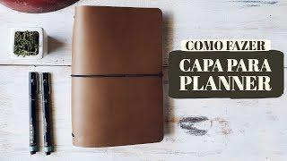 Como fazer capa para planner ou bullet journal com elásticos - estilo midori