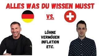 Deutschland vs. Schweiz  : Ein Vergleich von Löhnen, Vermögen, Branchen & Inflation 