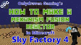 Minecraft - Sky Factory 4 - How to Make a Mekanism Air Cooled Fusion Reactor