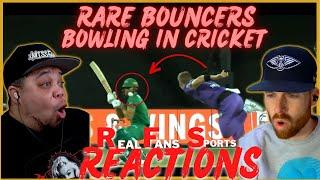 AMERICANS REACT TO RARE BOUNCERS BOWLING IN CRICKET || REAL FANS SPORTS