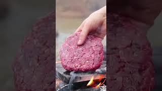The Most Delicious Cheeseburger  | Stone-Fried to Perfection in Nature
