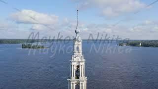 Kalyazin, Russia. Kalyazin bell tower. Bell tower of St. Nicholas Cathedral (known as the flooded be