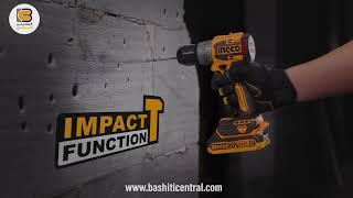 INGCO Compact Brushless Cordless Impact Drill CIDLI20602