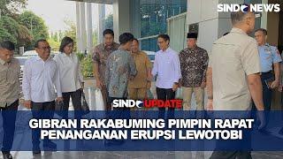 Tiba di BNPB, Wapres Gibran Pimpin Rapat Penanganan Erupsi Lewotobi Laki-Laki