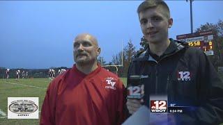 Dillon Gaudet gets the scoop ahead of the Tygarts Valley vs Trinity game