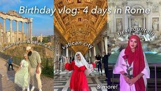 ROME Travel Vlog | 4 days of exploring, Italian food & bday vibes!