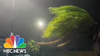 Watch: Tropical Storm Beta Makes Landfall With Heavy Rain, Wind In Texas | NBC News NOW