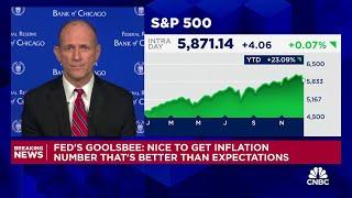 PCE data was better than expected and we're on path to get inflation to 2%: Chicago Fed's Goolsbee