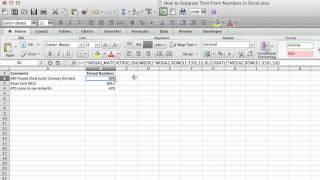 How to Separate Text From Numbers in Excel : Microsoft Excel Tips