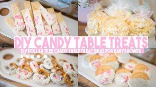 DIY CANDY TABLE TREATS | DOLLAR TREE DIY CANDY TABLE TREATS | BABYSHOWER TREATS FOR DESSERT TABLE