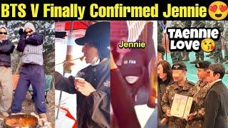 BTS V Finally Confirmed Relationship with Jennie  Taennie Dating Confirmed  BTS V Jennie Together