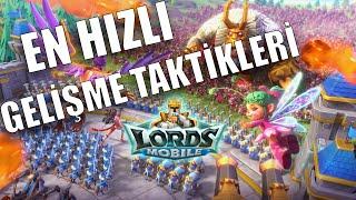 BAŞTAN KRAL OL - EN HIZLI GELİŞME TAKTİKLERİ - DETAYLI ÖĞRETİCİ - LORDS MOBİLE 2022