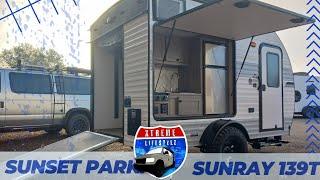 Sleek and Compact: 2024 Sunray 139T Micro Toy Hauler by @sunsetparkrvmanufacturing5845