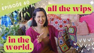 60: knitting + crochet  + all the WIPs in the world. | The Crimson Stitchery