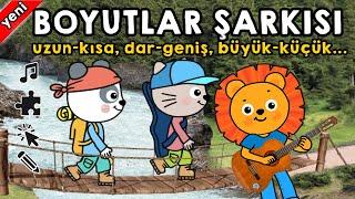 Boyutlar Şarkısı ve Etkinliği (büyük-küçük, uzun-kısa, dar-geniş, ince-kalın, yüksek-alçak)