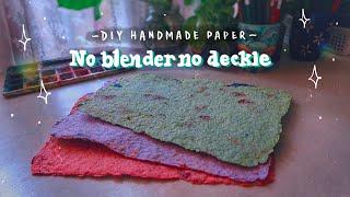 DIY handmade paper | How to make paper without blender and deckle | Recycle Paper | Vijayta Sharma