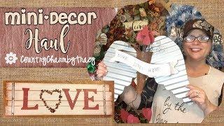 Mini-Decor Haul / January 19, 2018 /  Country Charm by Tracy