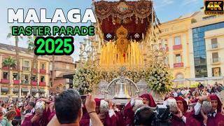 Easter Parade 2025 in Málaga  | SEMANA SANTA Processions, Costa del Sol  [4K]