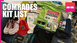 Comrades Marathon 2024 Kit: My Up Run Kit List