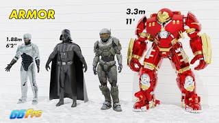 Famous Armor in games and movies | Size Comparison