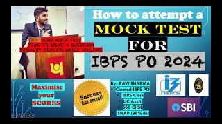 How to solve a mock to get 80+ marks in IBPS PO 2024 Prelims? Demo by Ravi Sharma #bankexams #mock