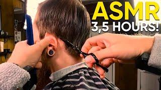 3,5 Hours of ASMR Bliss! What Happens When Scissors Meet Hair?  ASMR BARBER