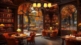 Jazz & Fall Ambience at the Coffee Shop ~ Smooth Jazz Music for Stress Relief Listening To It