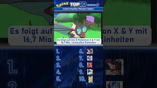 TOP 10 verkauften Pokemon Spiele! #shorts #pokemon #top10 #gaming