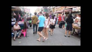 Khao San road - Afternoon Walk - Bangkok Thailand