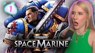 MY FIRST WARHAMMER GAME EVER | itsjavachip Plays Warhammer 40000: Space Marines 2 | Part 1