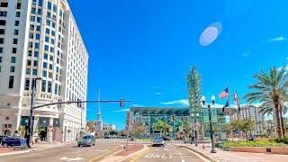 Orlando Downtown Driving Tour | Driving Around Lake Eola Park in 4K