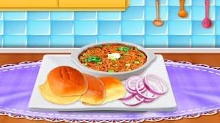 pav bhaji || indian street food || cooking game || android gameplay